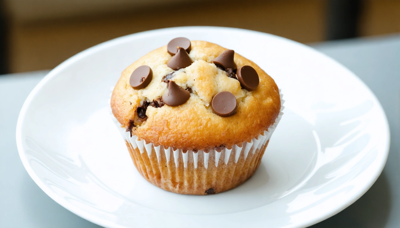 muffin con gocce di cioccolato